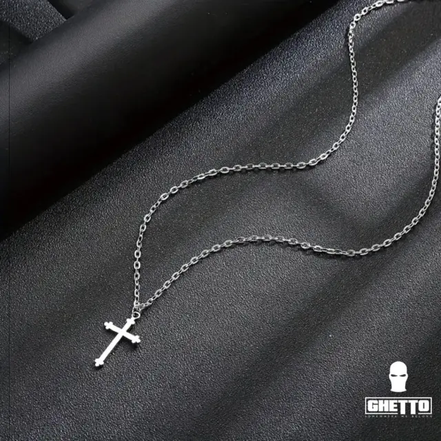 Ghetto Cross Pendant Necklace 2