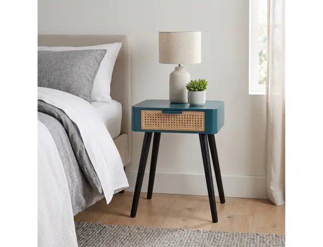 Κομοδίνο Home Deco Factory με διαστάσεις 35x40x48cm - Duck Blue HD7336