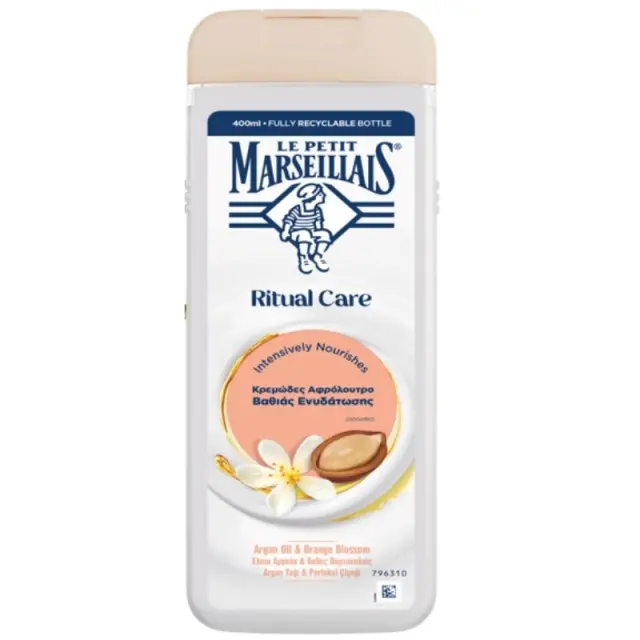 Le Petit Marseillais Αφρόλουτρο Άργκαν & Άνθη Πορτοκαλιάς 400ml