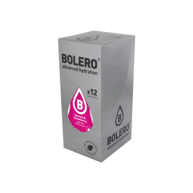 BOLERO Μπανάνα & Φράουλα - Χυμός Σε Σκόνη για 1,5LT (Κουτί των 12) 9gr