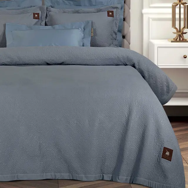 Κουβερλί 240x250 King Greenwich Polo Club Essential 4449 Purple 100% Microsatin 2