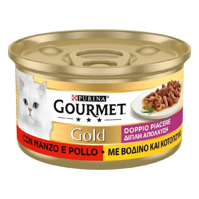 Purina Gourmet Double Pleasure Κοτόπουλο / Βοδινό 85gr