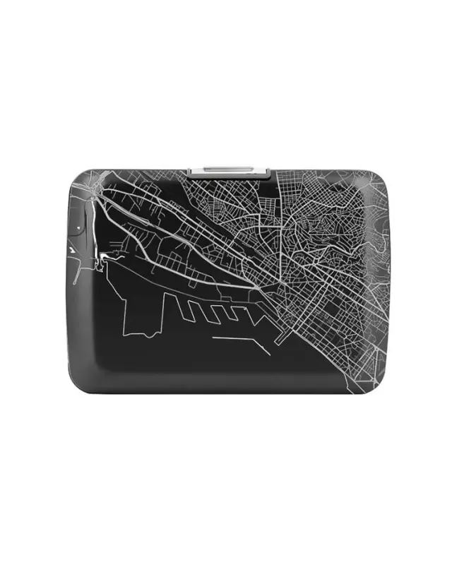 Ogon Πορτοφόλι Αλουμινίου & Θήκη Καρτών / Aluminium V2 Smart Case Wallet: Thessaloniki Map 2