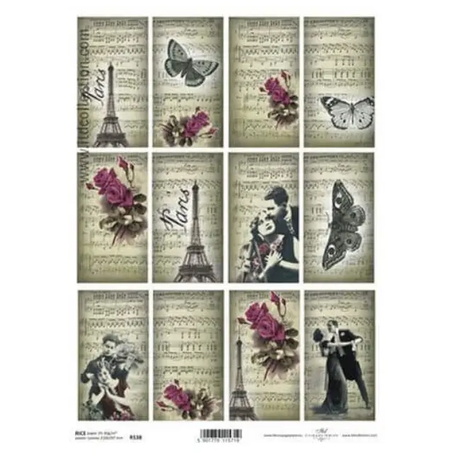 Ριζόχαρτο ITD, 21x29cm, Καρτ ποστάλ από το Παρίσι, R538