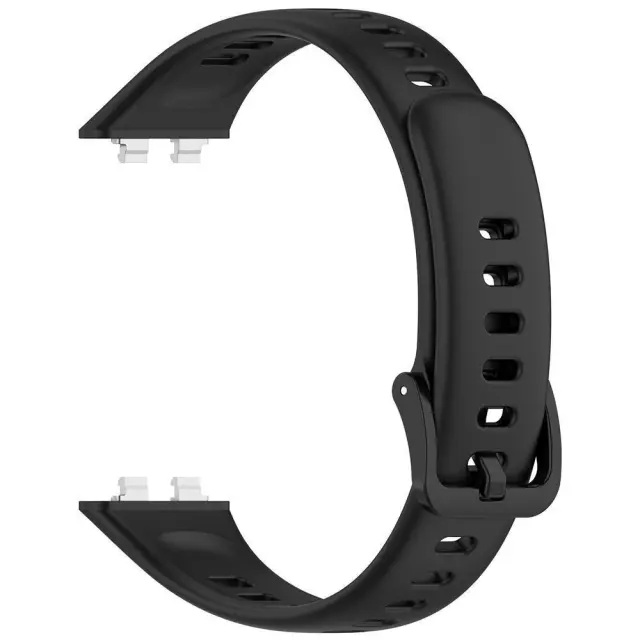 Techsuit® Λουράκι Σιλικόνης για Huawei Band 11/Band 11 Pro- Black.