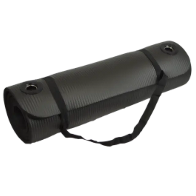 Sportifrance Στρώμα Γυμναστικής Μαύρο 183cmX60cmX10mm