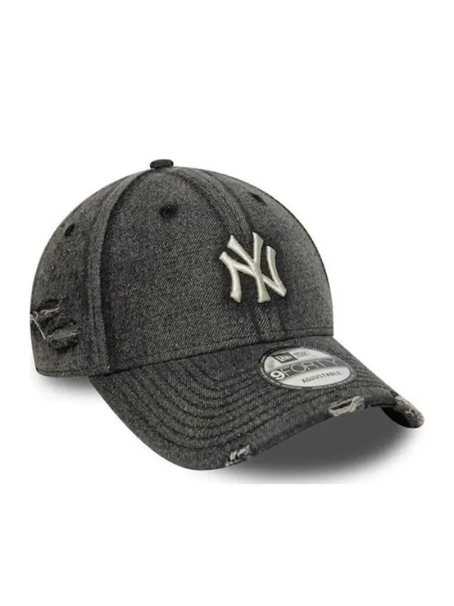 New Era New York Yankees Acid Wash Denim 9forty Adjustable Cap Black 60856239 - One Size