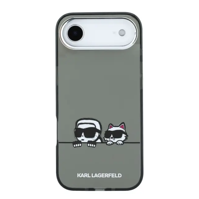 Karl Lagerfeld IML K&CH Heads Logo MagSafe Case for iPhone iPhone Air Black 3