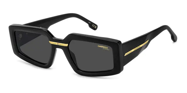 Carrera Unisex Γυαλιά Ηλίου με Μαύρο Κοκκάλινο Σκελετό και Μαύρο Φακό VICTORY C 12/S 2M2IR