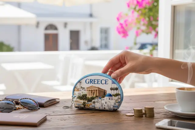 Πορτοφόλι Souvenir μπρελόκ mini - Σετ 10pcs - PVC - Greece - 10*8*3cm - 871778 3