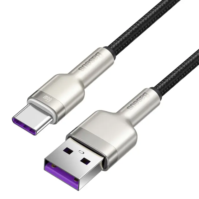 USB cable for USB-C Baseus Cafule, 66W, 2m (black) 2