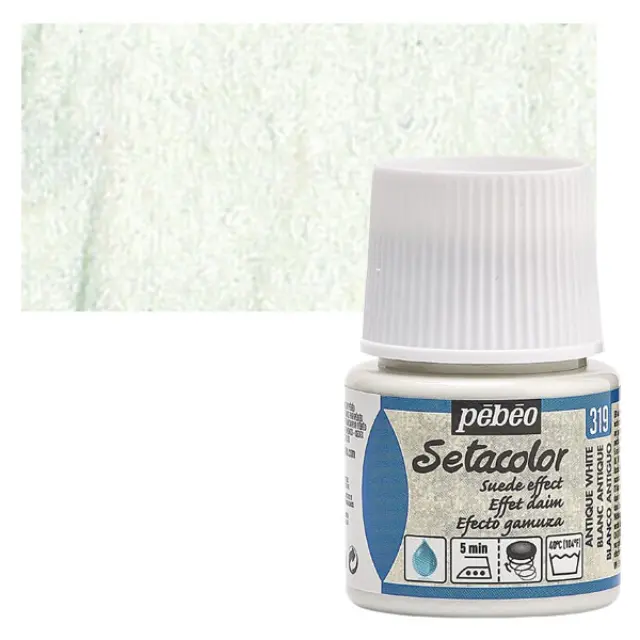 Pebeo Χρώμα Υφάσματος Setacolor Opaque Suede Effect - 319 Antique White - 45ml