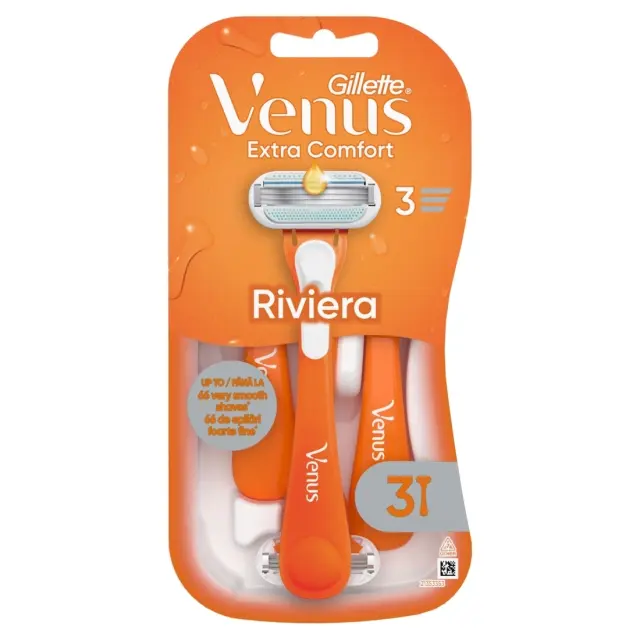 Gillette Venus Extra Comfort Riviera Ξυραφάκια Μιας Χρήσης 3 Τεμαχίων
