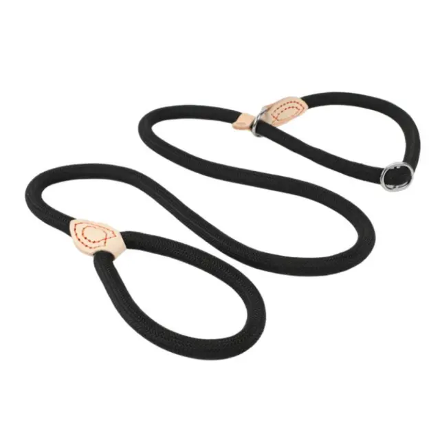 Οδηγός-Περιλαίμιο Πνίχτης Σκύλου - 8mm x 180cm, ΜΑΥΡΟ