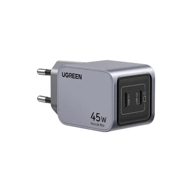 Ugreen Φορτιστής Nexode Pro 45W 2x USB-C Gray (35008)