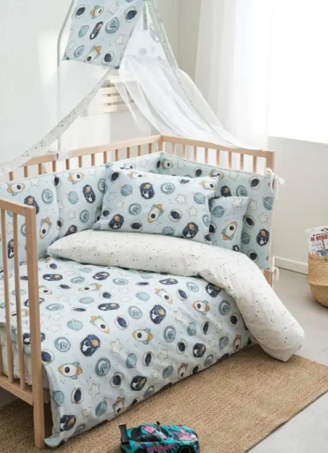 Vesta Home Σεντόνια Βρεφικού Κρεβατιού 120*165cm Cosmic 12002