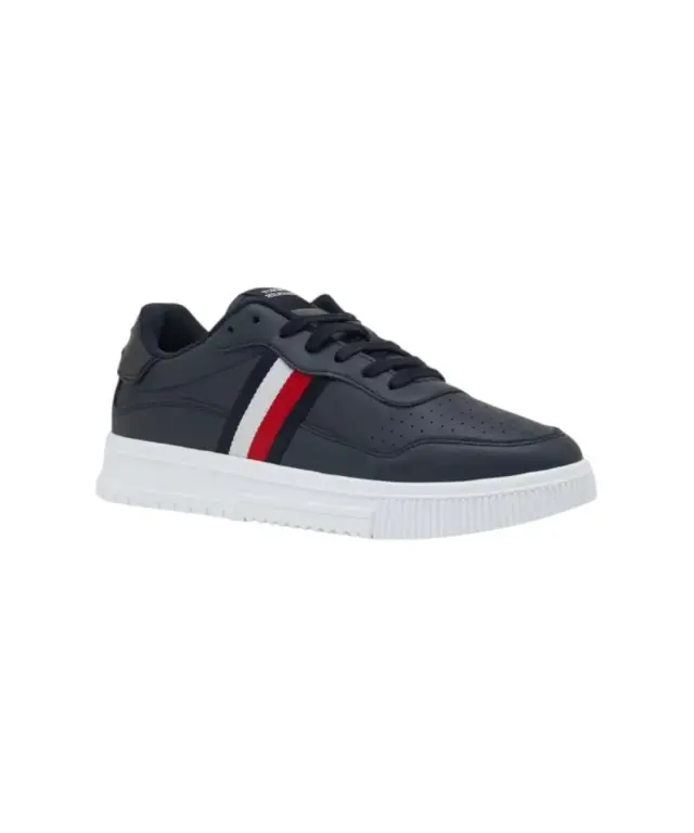 Tommy Hilfiger - Ανδρικά Sneakers Icon Court Stripes FM0FM05628-DW5 Μπλε Σκούρο
