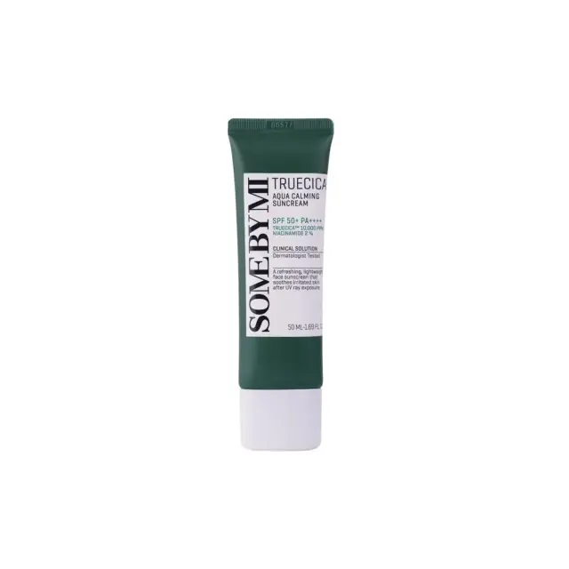 Some By Mi Truecica Aqua Calming Suncream SPF50+ PA++++ Ενυδατικό Αντηλιακό Προσώπου με Υψηλή Προστασία, 50ml