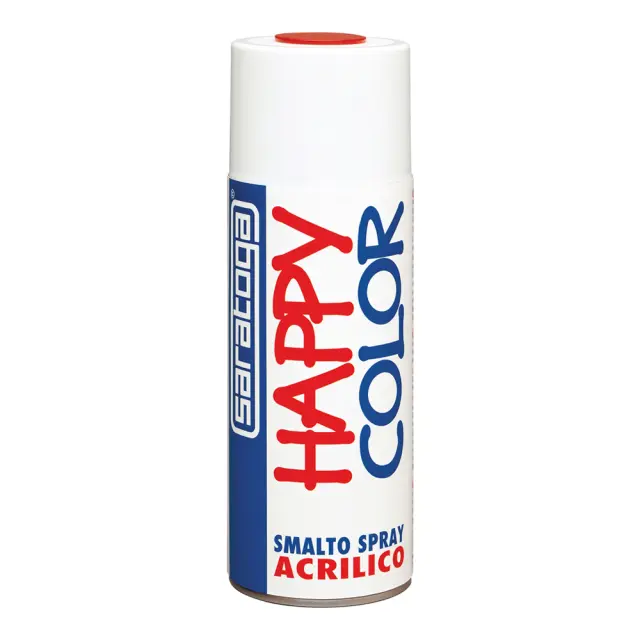 SARATOGA HAPPY COLOR ΣΠΡΕΙ ΒΑΦΗΣ MAT ΑΚΡΥΛΙΚΟ 400ML - ΜΑΥΡΟ