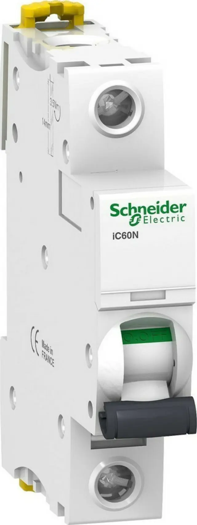 Miniature circuit-breaker, Acti9 iC60N, 1P, 32 A, C curve, 6000 A (IEC 60898-1), 10 kA (IEC 60947-2)