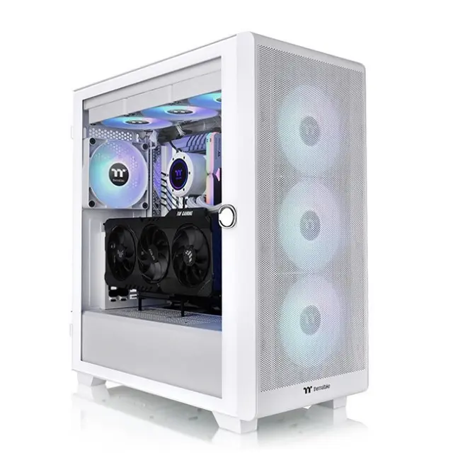 Thermaltake PC Case S250 TG ARGB Midi Tower White (CA-1Y6-00M6WN-00)