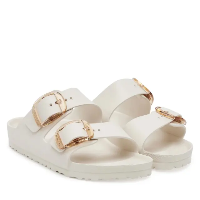 Γυναικείες Ανατομικές Παντόφλες Birkenstock Arizona EVA Big Buckle 1029651 Narrow Fit Λευκές Άσπρο - 37 2