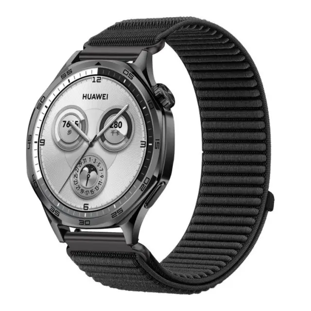 Nylon Λουράκι για Smartwatch 22mm-Black OEM