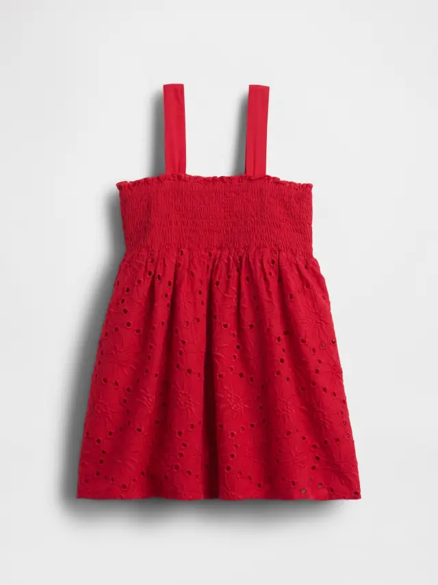 Βρεφικό & Νηπιακό Φόρεμα Κιπούρ modern red