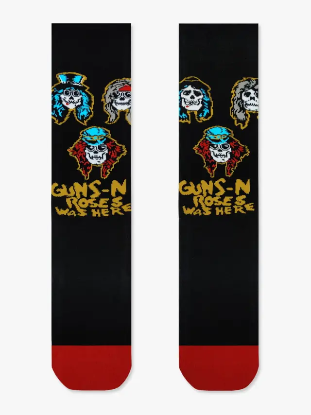 Βαμβακερή Κάλτσα με Σχέδια Guns and Roses NODO
