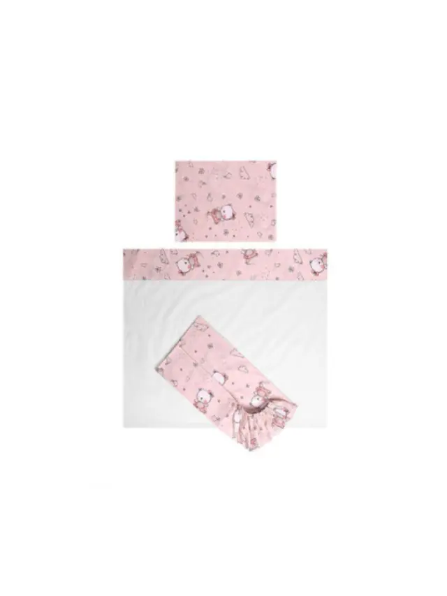 Lorelli Σετ Σεντόνια Κούνιας 3τμχ. 60*120cm Tiny Dream Pink Ballerina 20801195101