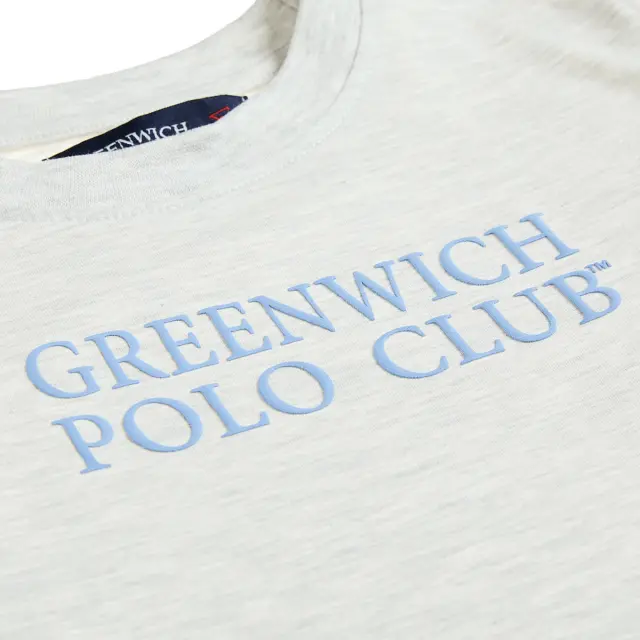 Μπλούζα Greenwich Polo Club με ανάγλυφα γράμματα 2