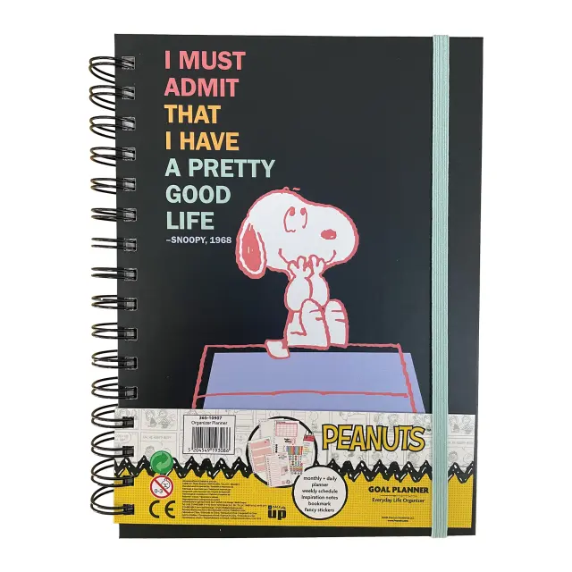 BMU Ημερήσια Ατζέντα / Goal Organizer & Daily Planner: Peanuts