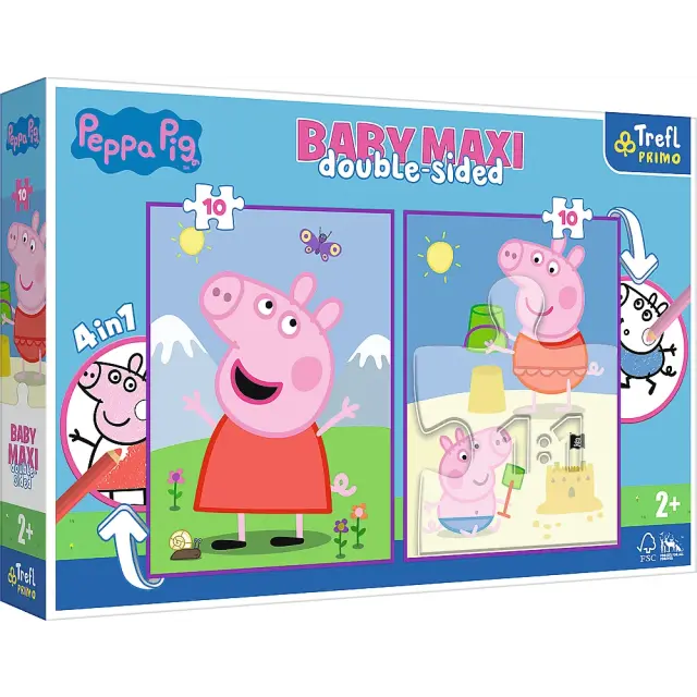Παζλ Trefl Peppa Pig διπλής όψης 2x10τμχ