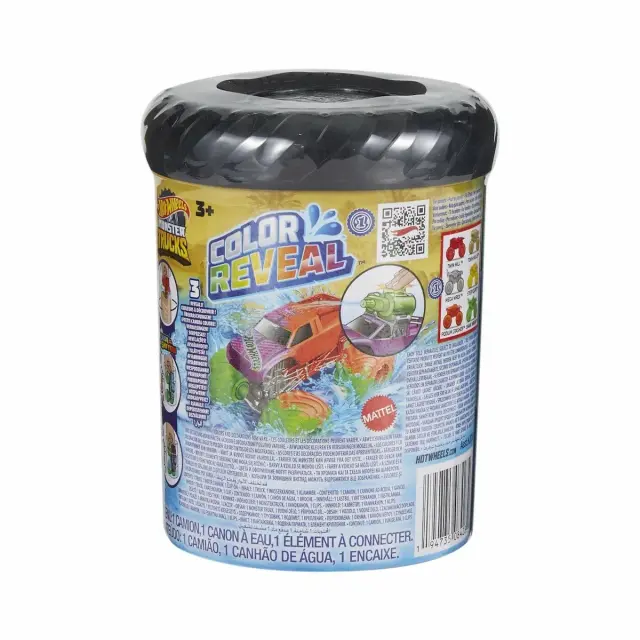 Hot Wheels Οχήματα Monster Trucks Color Reveal (HJF39) Πολύχρωμο