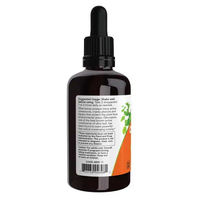 Now Foods Olive Leaf Glycerite 18% Liquid 3