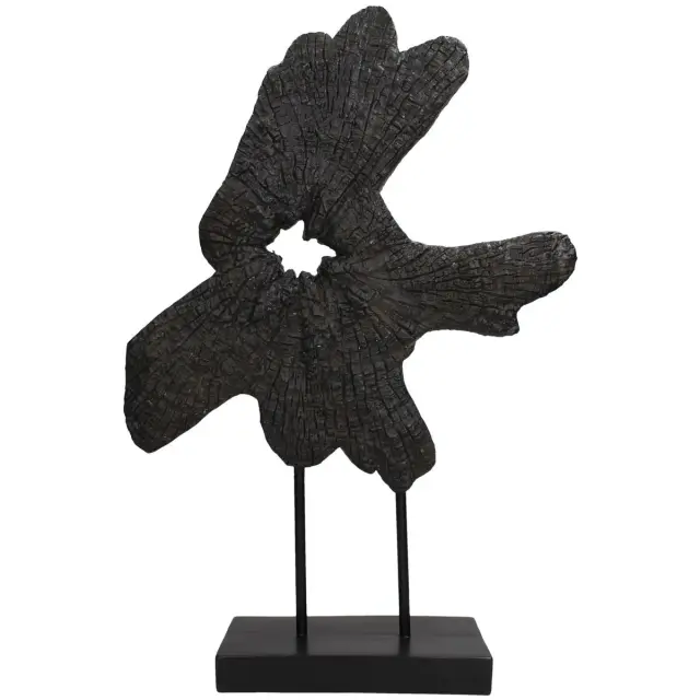 Διακοσμητικό Κορμός Δέντρου Μαύρο Polyresin 42x13x61.5cm