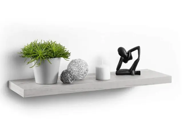 Ράφι Τοίχου Homea με διαστάσεις 75x22.8x3.4cm - White Oak 6RAN792CB