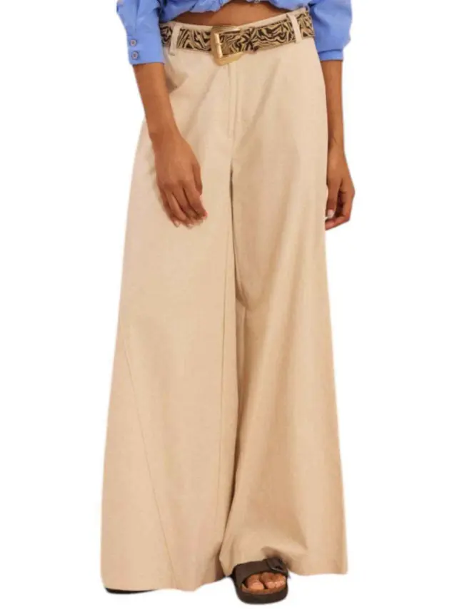 Namaste Γυναικείο Υφασμάτινο Παντελόνι Natural SS0125006