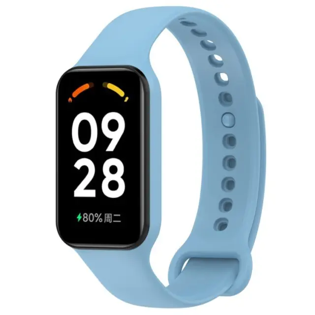 Ανταλλακτικό Λουράκι Σιλικόνης για Xiaomi Redmi Smart Band 2/8 Active - Sky Blue OEM