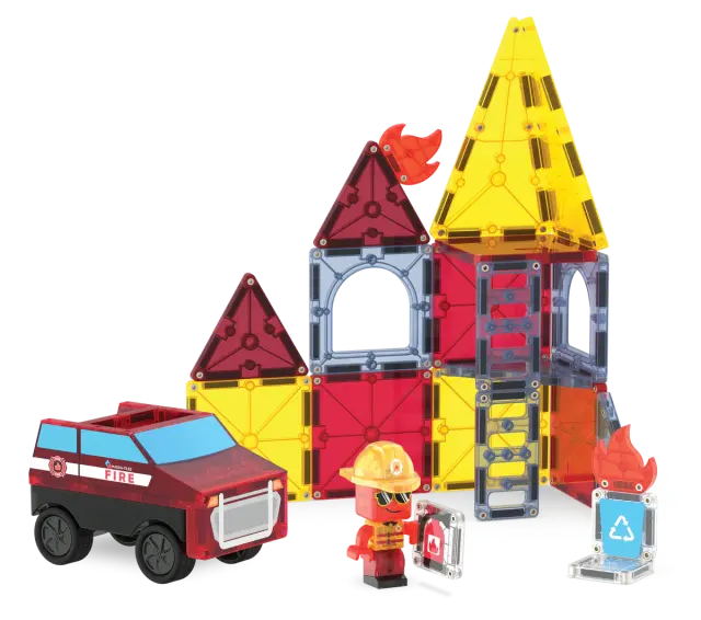 Magna-Tiles Μαγνητικά Πλακίδια Fire Rescue 27 Κομμάτια (3+ ετών) 252027FR 2
