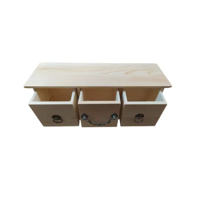 Συρταριέρα ξύλινη επιτραπέζια 30x10x14cm 2
