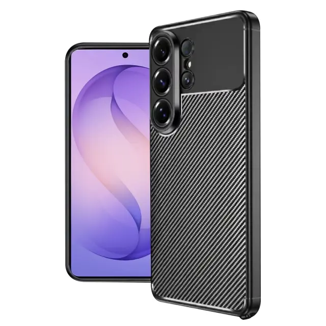 Techsuit® CarbonFiber Θήκη για Galaxy S26 Ultra - Black