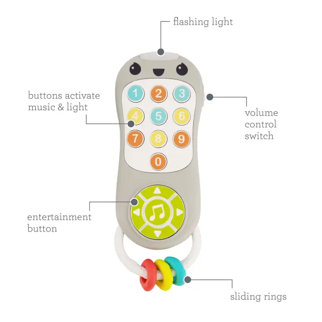 INFANTINO Music & Light Pretend Remote Control 2