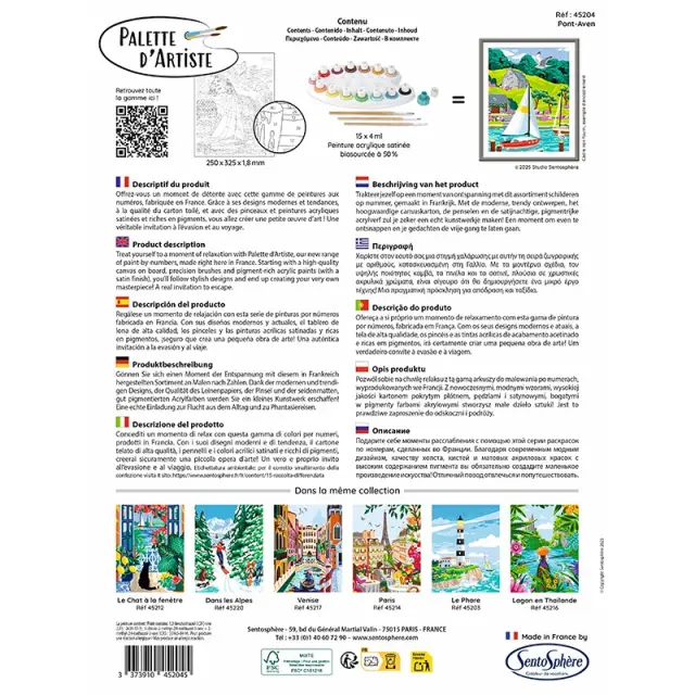 SentoSphere PALETTE D'ARTISTE Paint by Numbers - Pont-Aven 028-45204 3