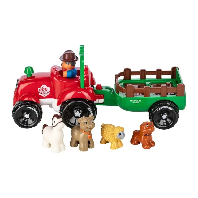 FreeON Free2Play Fun Tractor Τρακτέρ με Καρότσα και 4 Ζωάκια 12+ Μηνών 2