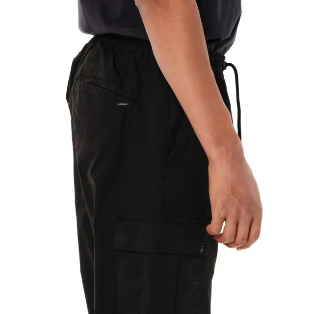 Emerson Elasticated Cuffed Cargo Pants (262.EM42.07-Black) - Μαύρο 2