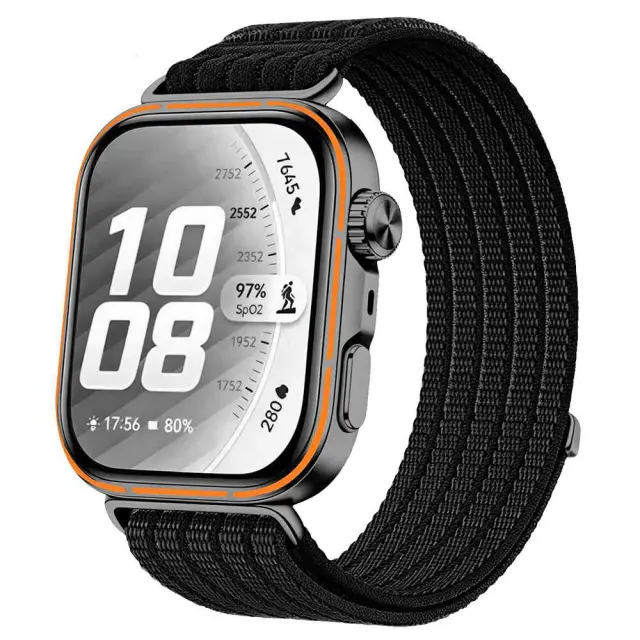 Techsuit - Watchband (W085) - Huawei Watch Fit 3 / Fit 4 / Fit 4 Pro / Fit 5 / Fit 5 Pro - Black