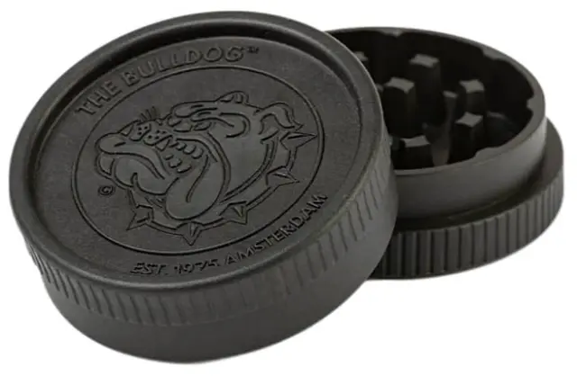 The Bulldog Amsterdam Grinder Embossed Eco Μαύρο 55mm - 2 Parts