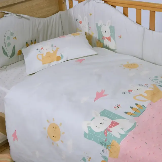 Nef-Nef Homeware Βρεφικά Σετ Σεντόνια Κούνιας Pic Nic Together 120x170 Πράσινο 2