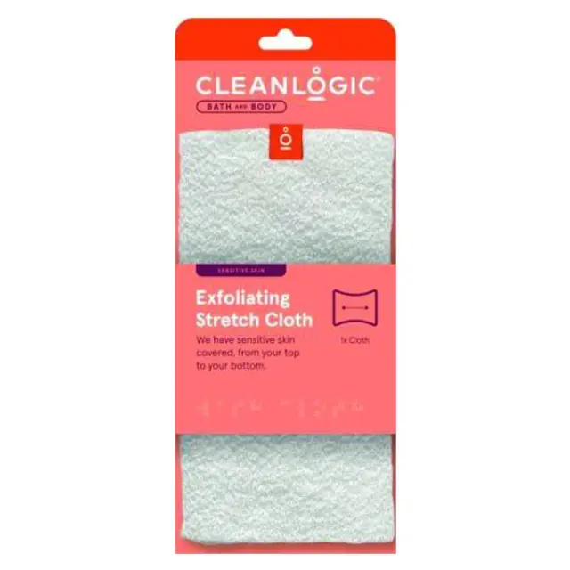 Cleanlogic Bath & Body Exfoliating Stretch Cloth Sensitive Skin